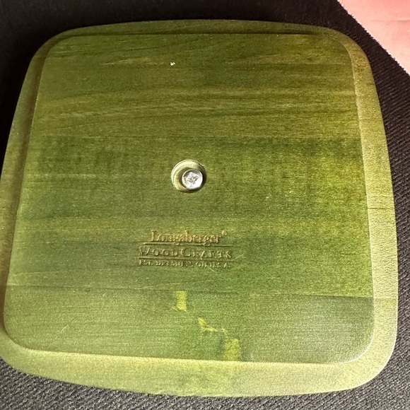 Longaberger St‎ Patricks lucky twist basket protector liner lid Shamrock knob - Picture 4 of 14